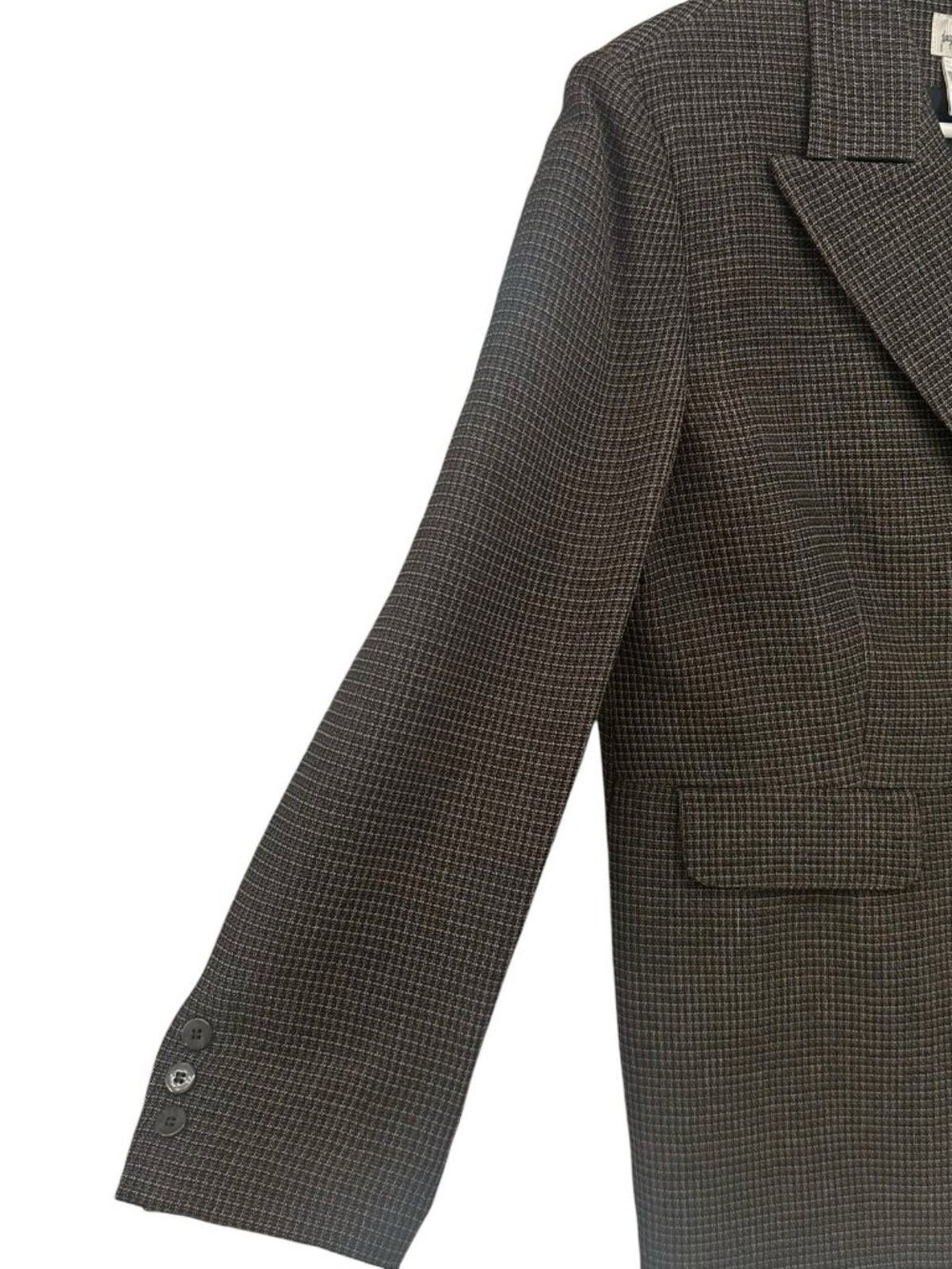 Vtg Women’s Jacqueline Ferrar Blazer Jacket Lined Plaid Sz 14 Career Office - Picture 3 of 15